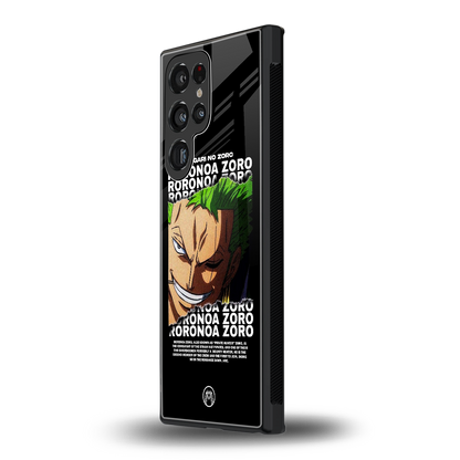 roronoa zoro anime back phone cover | glass case for samsung galaxy s24 ultra