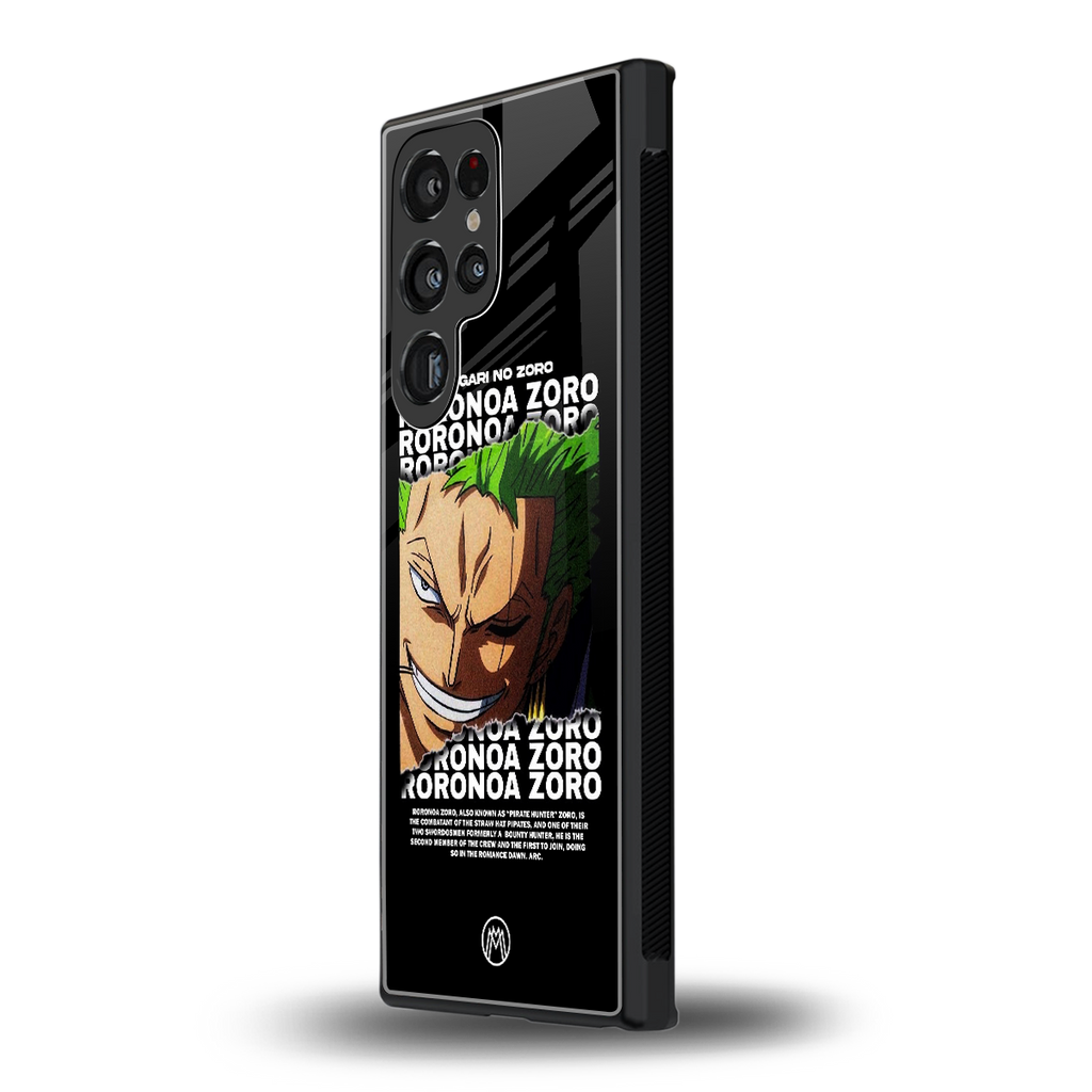 roronoa zoro anime back phone cover | glass case for samsung galaxy s23 ultra