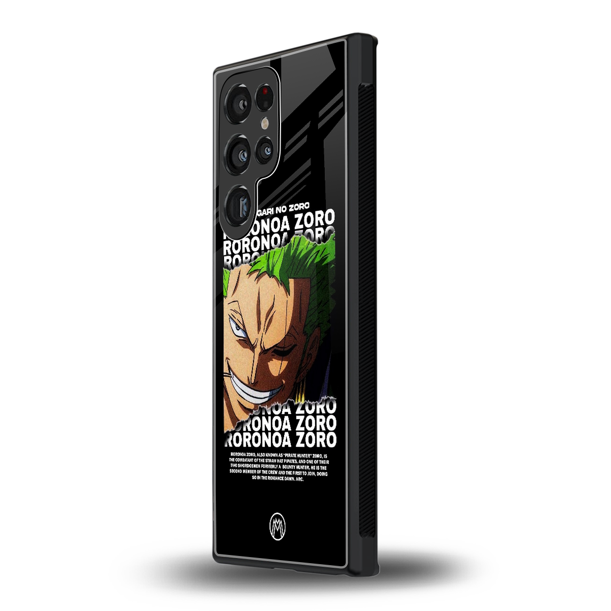 roronoa zoro anime back phone cover | glass case for samsung galaxy s23 ultra