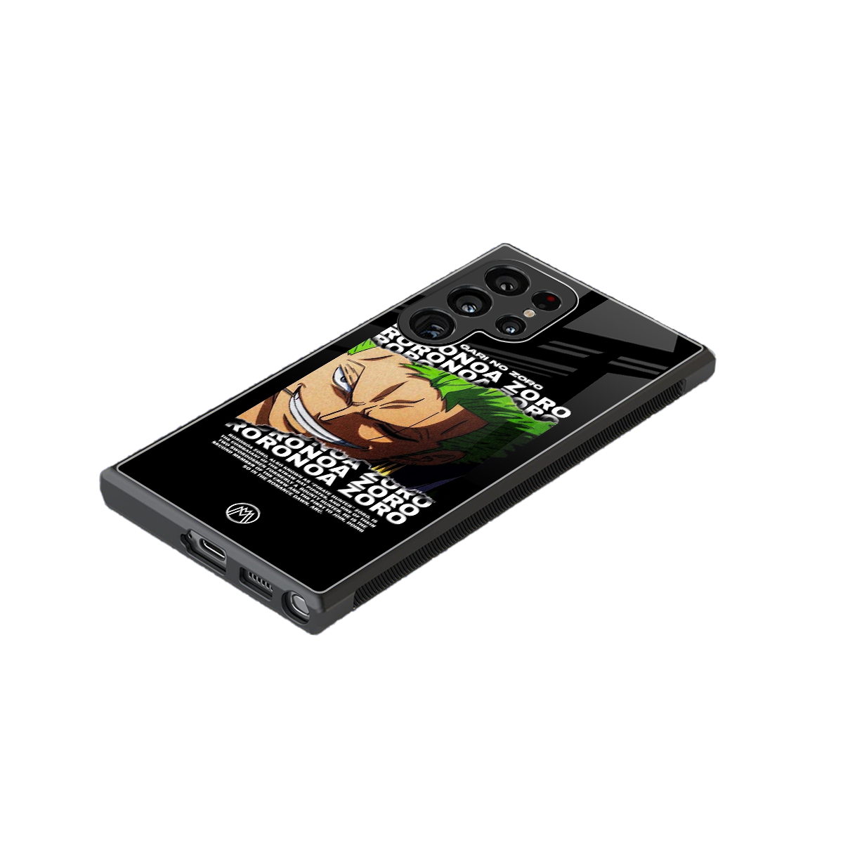 roronoa zoro anime back phone cover | glass case for samsung galaxy s23 ultra