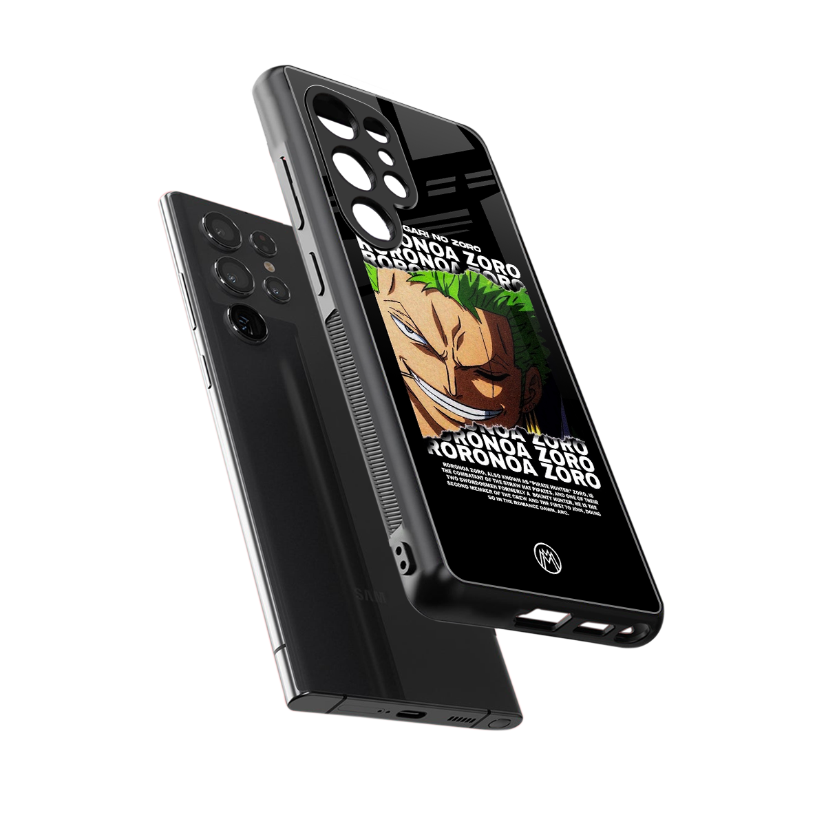 roronoa zoro anime back phone cover | glass case for samsung galaxy s25 ultra