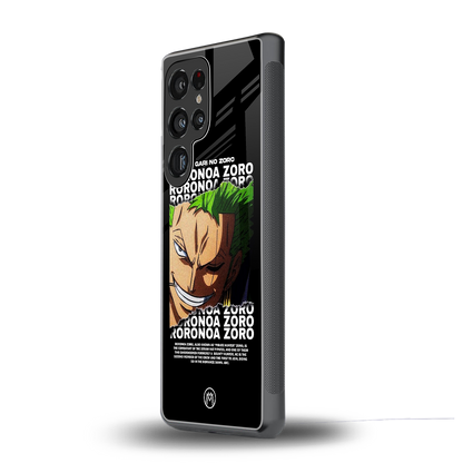 roronoa zoro anime back phone cover | glass case for samsung galaxy s25 ultra