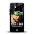 roronoa zoro anime back phone cover | glass case for samsung galaxy s24