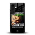 roronoa zoro anime back phone cover | glass case for samsung galaxy s24 plus
