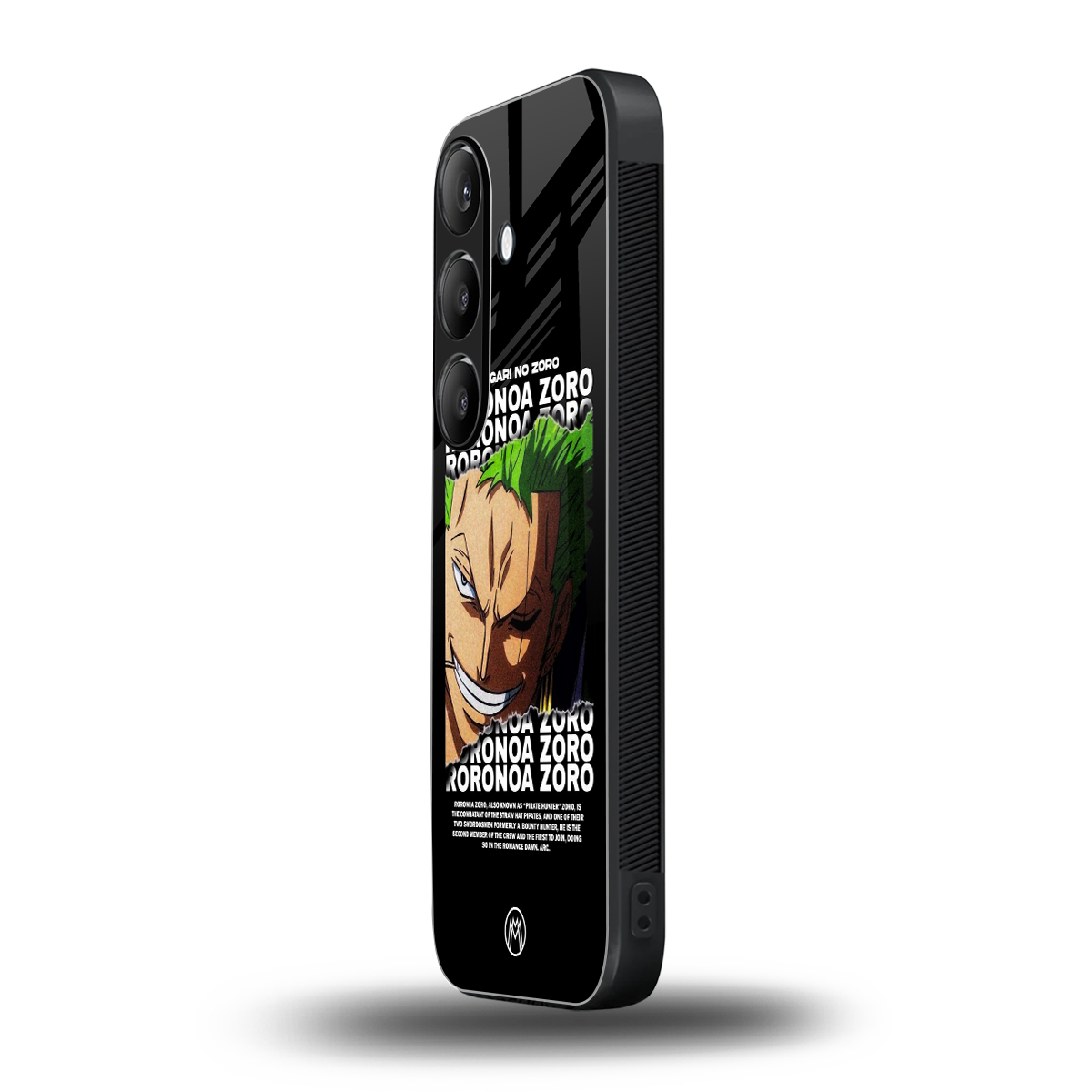 roronoa zoro anime back phone cover | glass case for samsung galaxy s24 fe