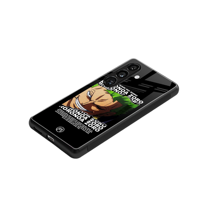 roronoa zoro anime back phone cover | glass case for samsung galaxy s24 plus