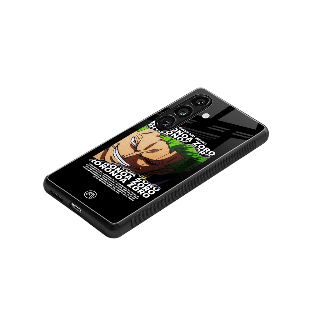 roronoa zoro anime back phone cover | glass case for samsung galaxy s24 fe