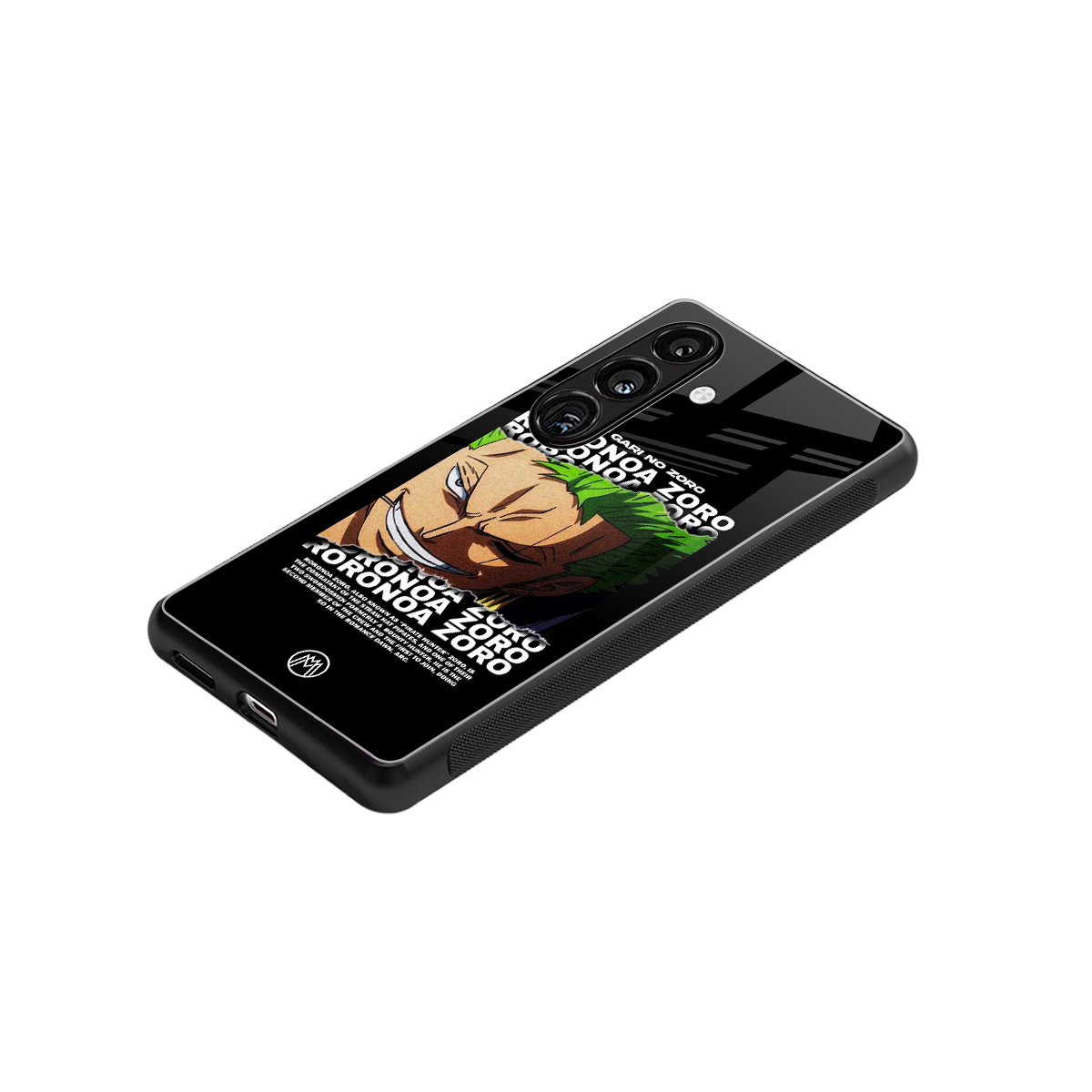 roronoa zoro anime back phone cover | glass case for samsung galaxy s24 fe