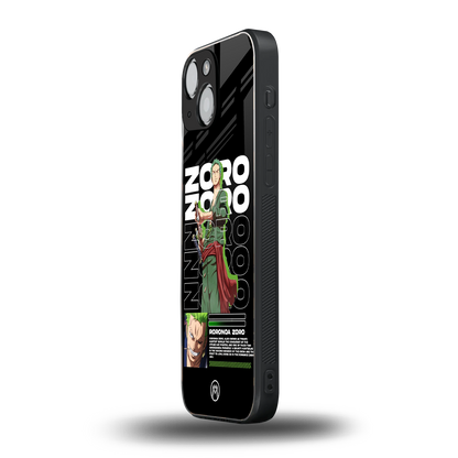 roronoa zoro back phone cover | glass case for iphone 13 mini