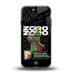 roronoa zoro back phone cover | glass case for iphone 13 pro max