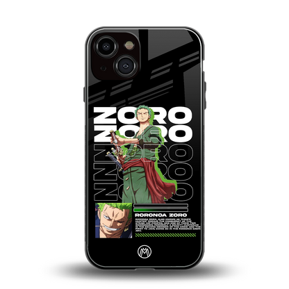 roronoa zoro back phone cover | glass case for iphone 13