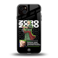 roronoa zoro back phone cover | glass case for iphone 14 plus