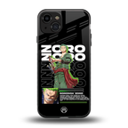 roronoa zoro back phone cover | glass case for iphone 15