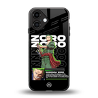 roronoa zoro back phone cover | glass case for iphone 16