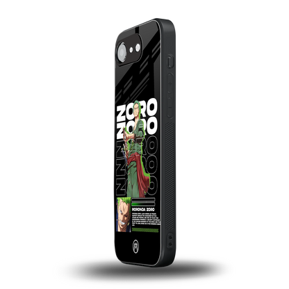 roronoa zoro back phone cover | glass case for iphone 16e