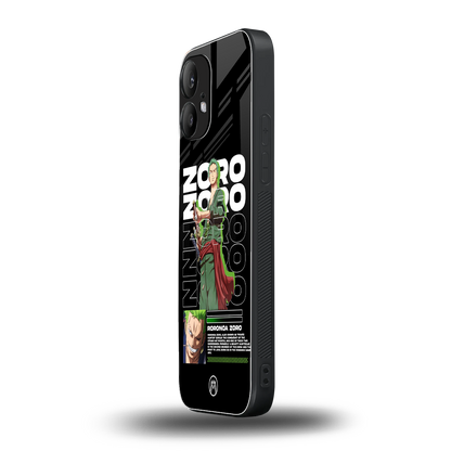 roronoa zoro back phone cover | glass case for nothing phone 2