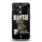 roronoa zoro back phone cover | glass case for oneplus nord 3