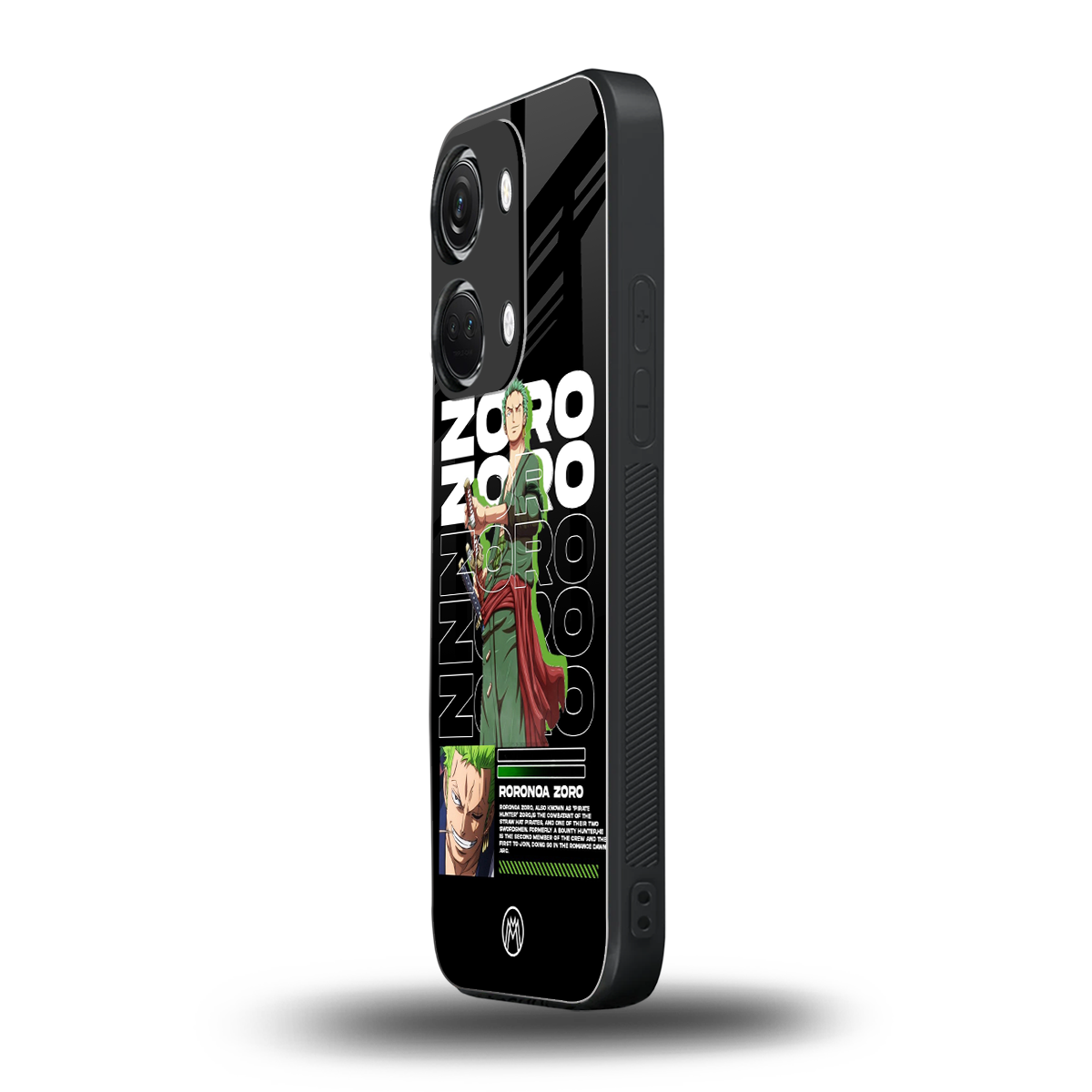 roronoa zoro back phone cover | glass case for oneplus nord 3