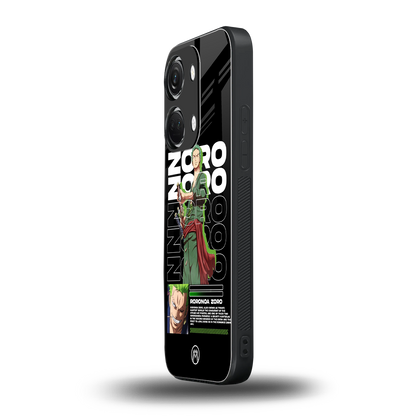 roronoa zoro back phone cover | glass case for oneplus nord 3
