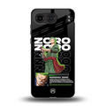 roronoa zoro back phone cover | glass case for oneplus nord 4
