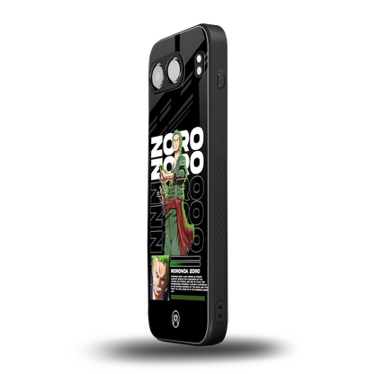 roronoa zoro back phone cover | glass case for oneplus nord 4