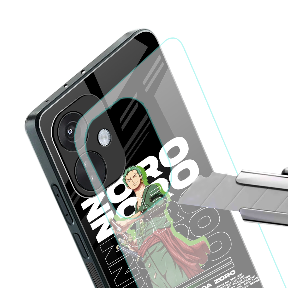 roronoa zoro back phone cover | glass case for oneplus nord ce 3