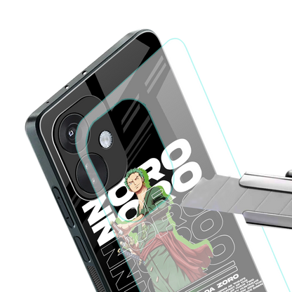 roronoa zoro back phone cover | glass case for oneplus nord ce 3