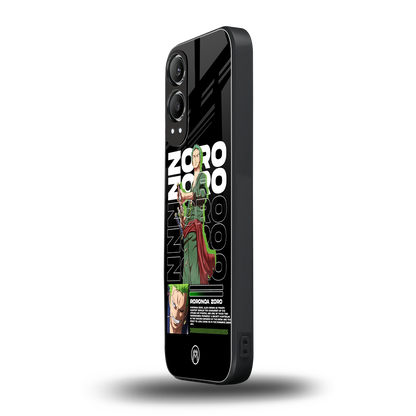 roronoa zoro back phone cover | glass case for oneplus nord ce 4 lite