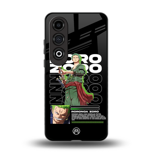 roronoa zoro back phone cover | glass case for oneplus nord ce 4
