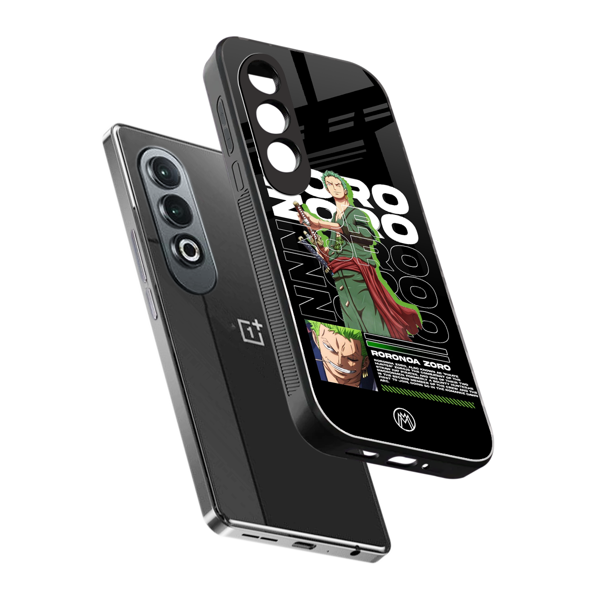 roronoa zoro back phone cover | glass case for oneplus nord ce 4