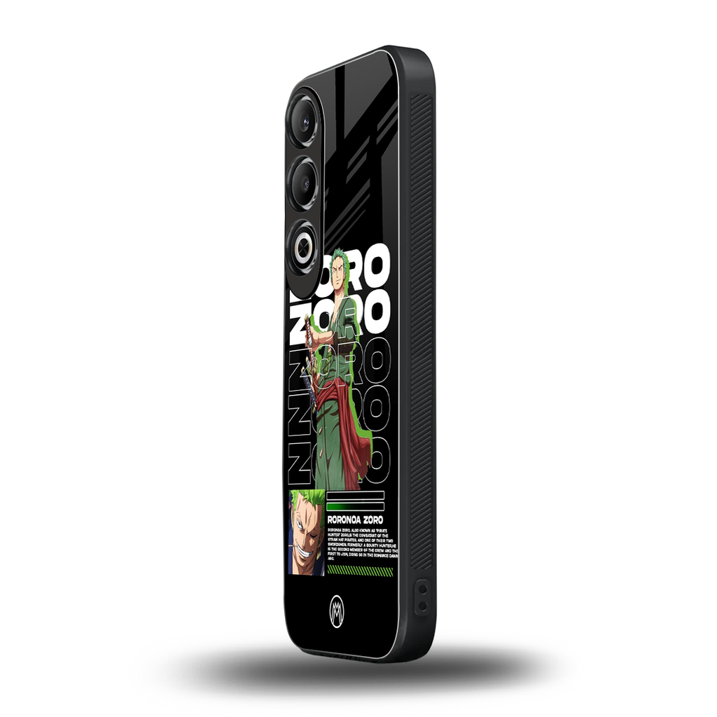 roronoa zoro back phone cover | glass case for oneplus nord ce 4