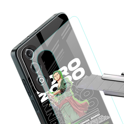 roronoa zoro back phone cover | glass case for oneplus nord ce 4