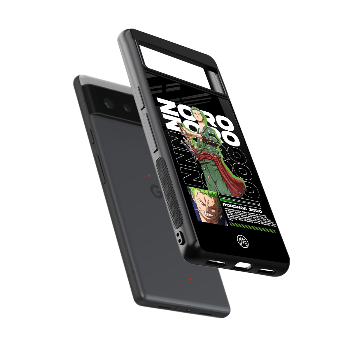 roronoa zoro back phone cover | glass case for Google Pixel 6A