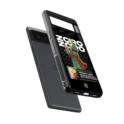 roronoa zoro back phone cover | glass case for Google Pixel 6A