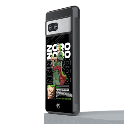 roronoa zoro back phone cover | glass case for Google Pixel 7A