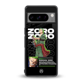 roronoa zoro back phone cover | glass case for google pixel 8 pro
