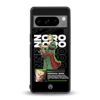 roronoa zoro back phone cover | glass case for google pixel 8 pro