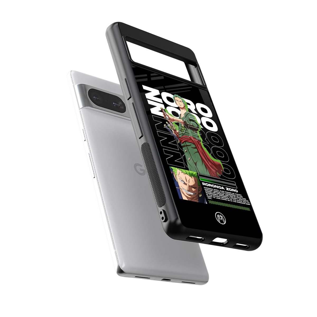 roronoa zoro back phone cover | glass case for Google Pixel 8