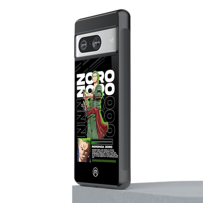 roronoa zoro back phone cover | glass case for Google Pixel 8