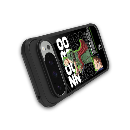 roronoa zoro back phone cover | glass case for google pixel 9 pro xl