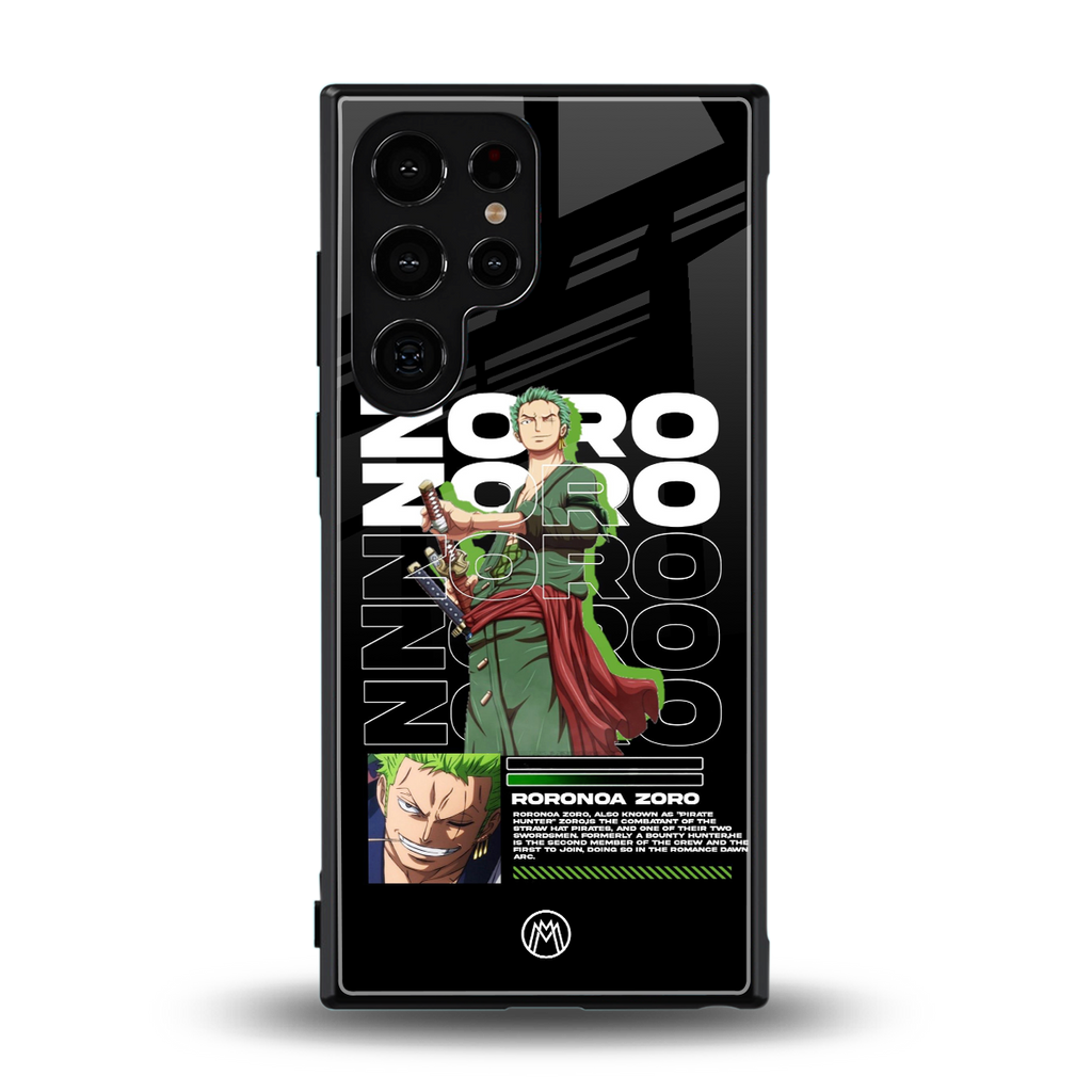 roronoa zoro back phone cover | glass case for samsung galaxy s24 ultra