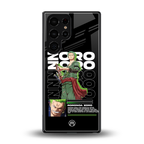 roronoa zoro back phone cover | glass case for samsung galaxy s25 ultra