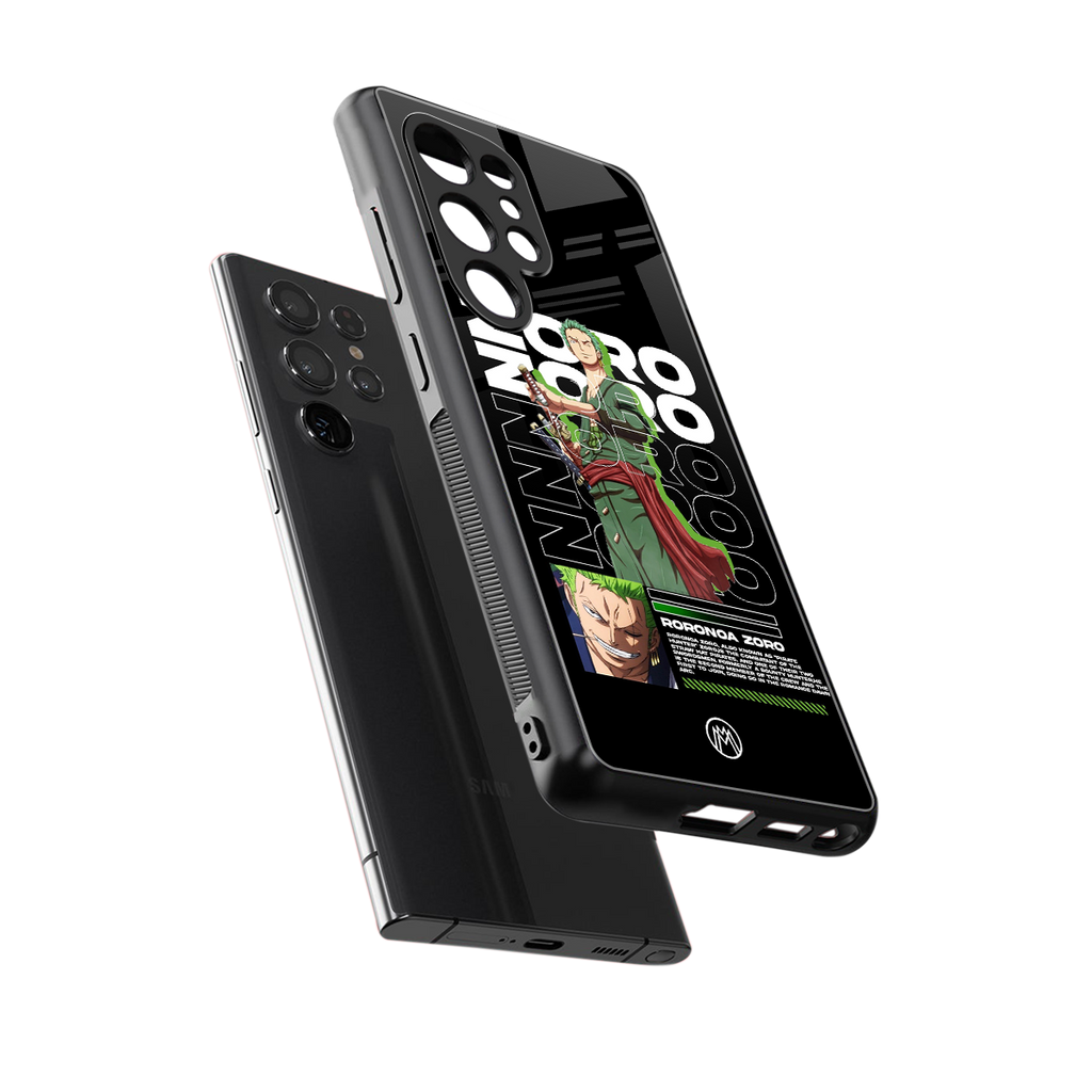 roronoa zoro back phone cover | glass case for samsung galaxy s25 ultra