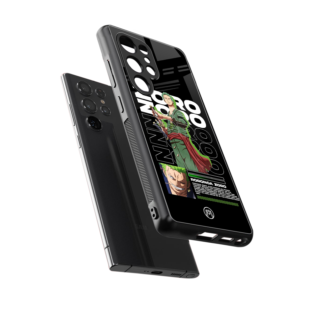 roronoa zoro back phone cover | glass case for samsung galaxy s25 ultra