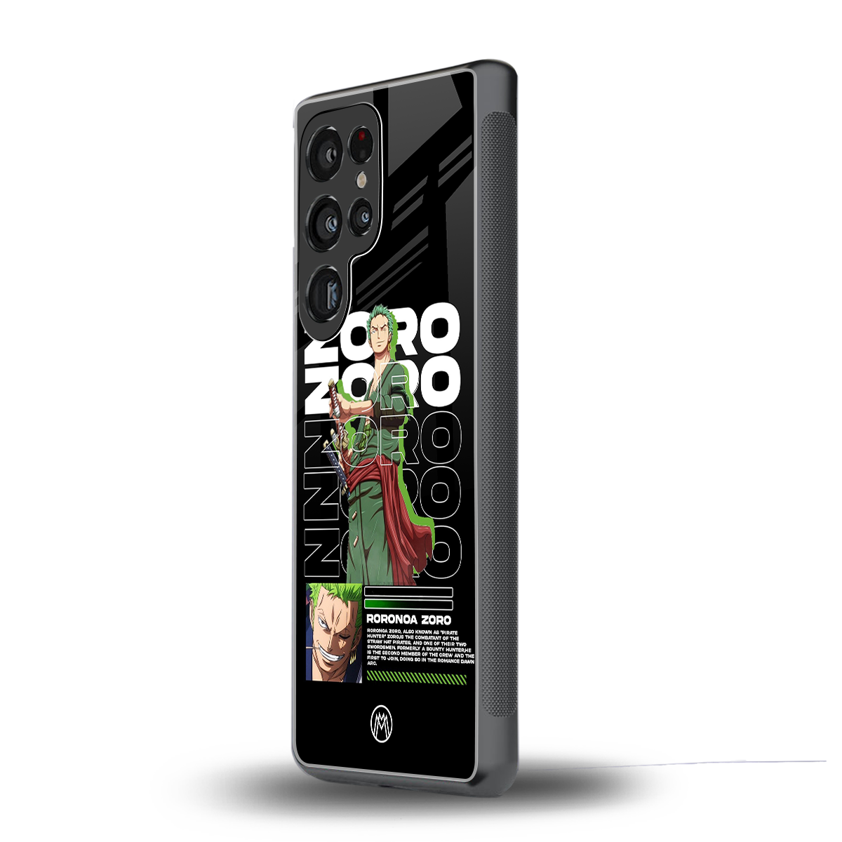 roronoa zoro back phone cover | glass case for samsung galaxy s25 ultra