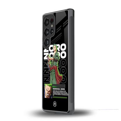 roronoa zoro back phone cover | glass case for samsung galaxy s25 ultra