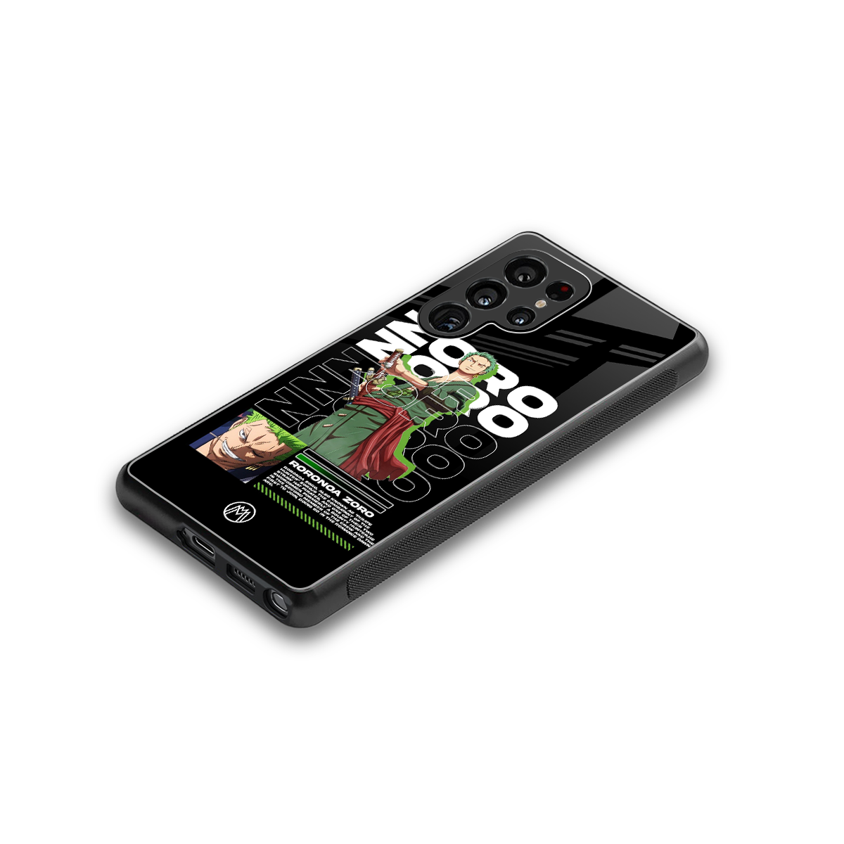 roronoa zoro back phone cover | glass case for samsung galaxy s25 ultra