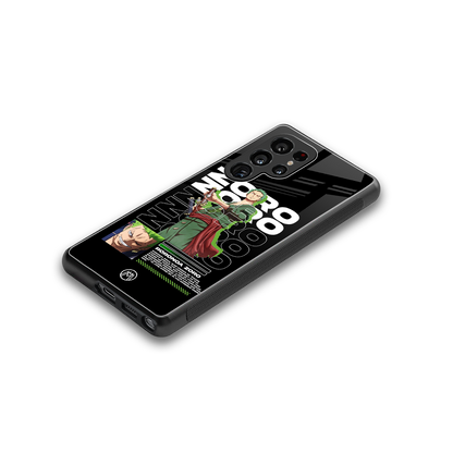roronoa zoro back phone cover | glass case for samsung galaxy s25 ultra