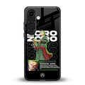 roronoa zoro back phone cover | glass case for samsung galaxy s25 plus