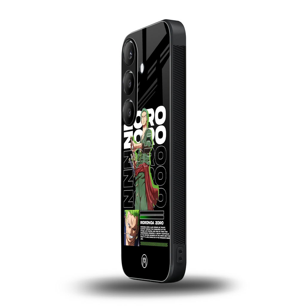 roronoa zoro back phone cover | glass case for samsung galaxy s24